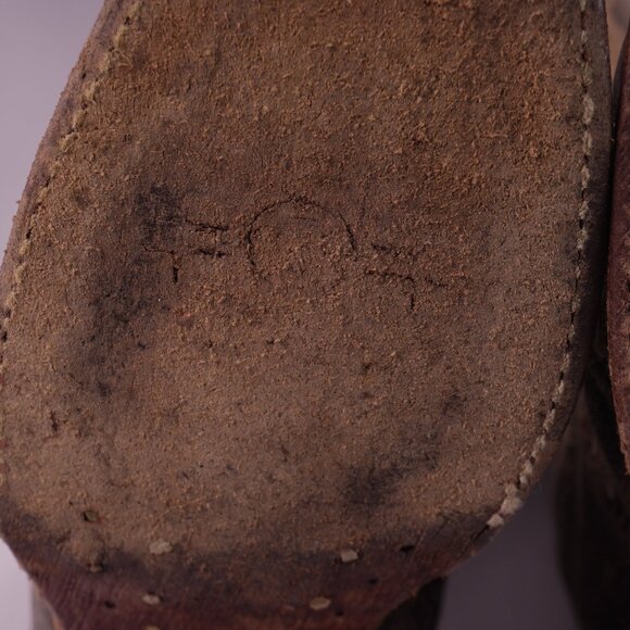 Circle G Women’s Western Boots Size 7 Brown Embroidered Square Toe - Picture 9 of 15